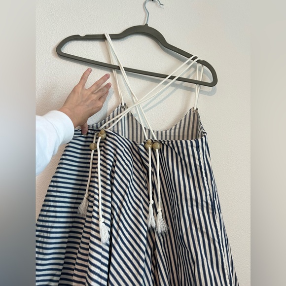 STUNNING‎ VICTORIA TOMAS striped layered dress 100% cotton - Picture 7 of 9